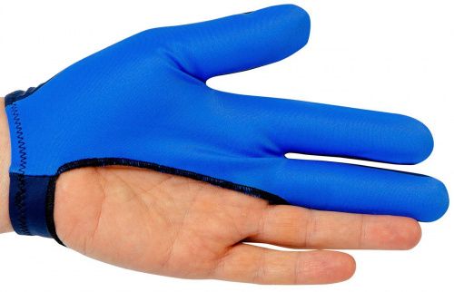 Перчатка для кия бильярдная, упрощенного кроя, серия Renzline от Longoni, синяя